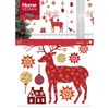 Draeger Paris Christmas Decoration Window Sticker Deer Motif 2 Sheets