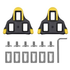 SPD Cleats for Cycling Shoes - Compatible with Shimano SPD-SL & SPD SH51 Cleat Systems, Indoor & Outdoor Bike Pedal Cleat Set for Road and MTB Cycling, Easy Clip-in Design