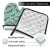Oven Mitt and Pot Holders, 2 Piece Set, Dachshunds On