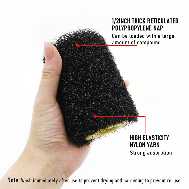 XWADJCD 4 Inch Drywall Compound Roller Cover 4 Pcs Drywall