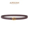 Aurolran Women's Leather Belt with Buckle - Ideal for Dresses,