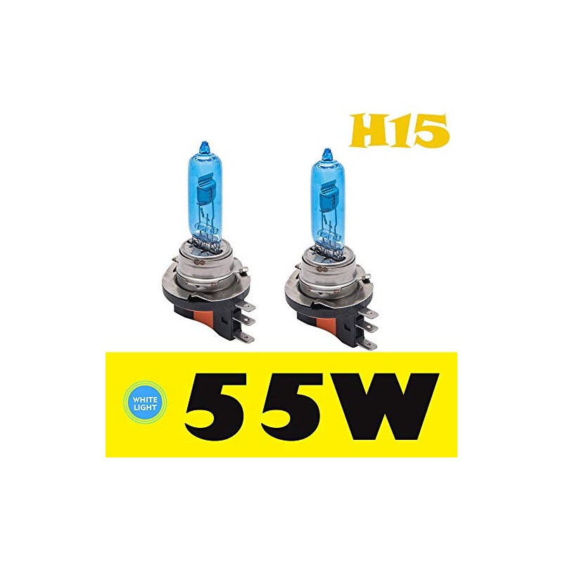 H15 halogen headlight bulbs Baceyong, 2PCS 12V 55W DRL daytime