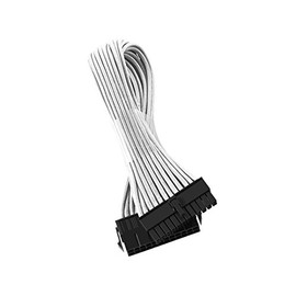 CableMod Classic ModFlex Sleeved ATX 24-pin Extension (White, 30cm)