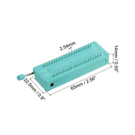 PATIKIL Universal IC Test ZIF Socket 40 Pin 2.54 mm Spacing Pack of 2