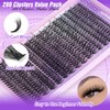 JIMIRE 320Pcs Individual Eyelashes DIY Eyelash Extenison 30D+40D Lash Clusters