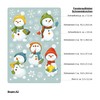Reusable Window Clings Winter 5 Snowmen and Snowflakes Window Stickers