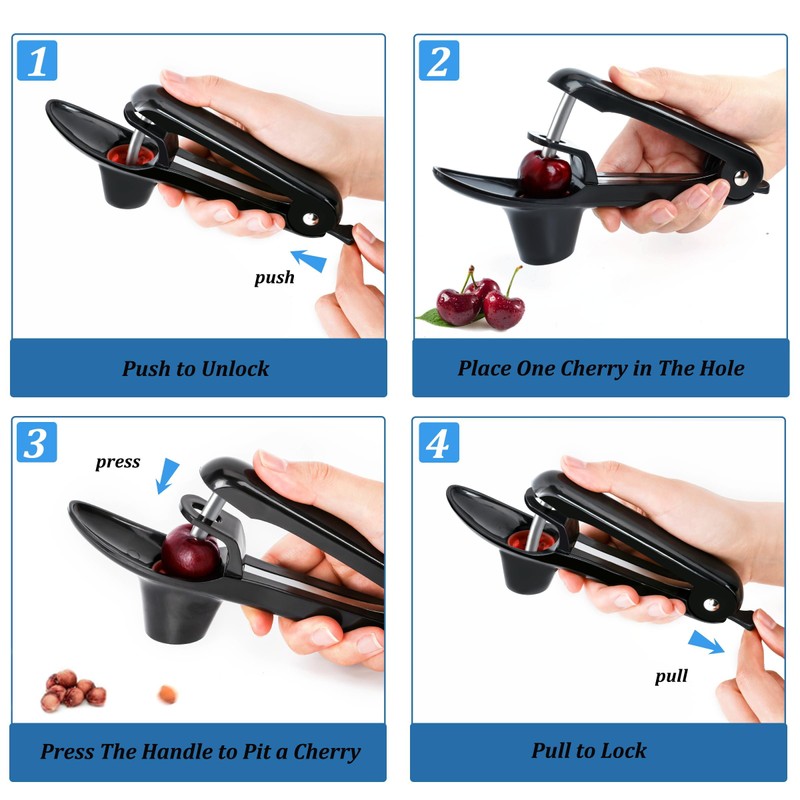Cherry Pitter, Cherry Pitter Cherry Stone Remover with Stainless Steel
