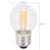 6PCS G45 E27 LED Light Bulb Transparent Glass Bulb Vintage