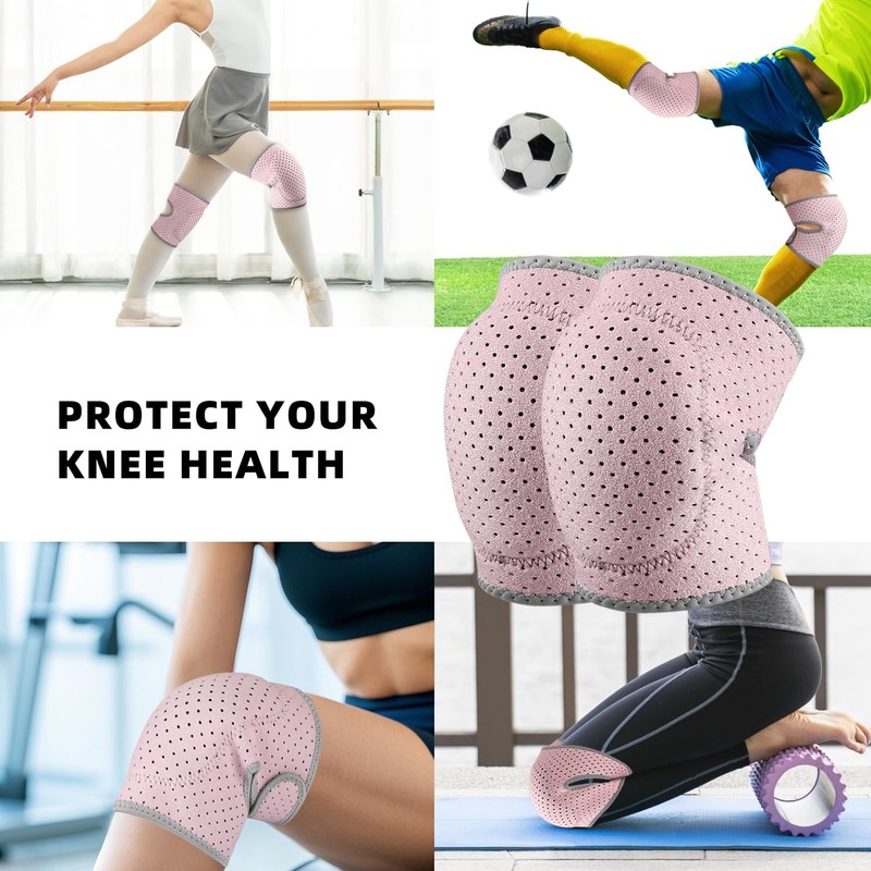 Knee Pads for Work & Sports - Thick Sponge Cushion,