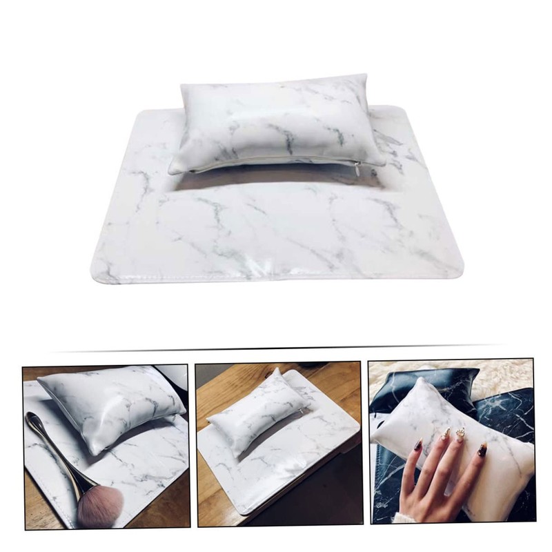 Healeved 1set Nail Art Arm Rest Manicure Table Mat Hand