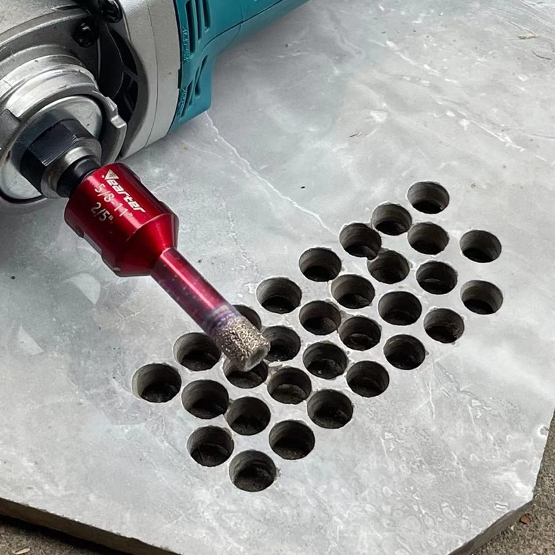 Vearter 10PCS/Set Vacuum Brazed Diamond Masonry Hole Saw Kit, 1/4''-