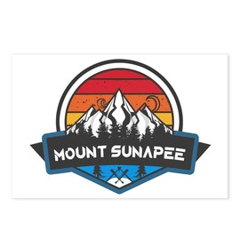 CafePress Mount Sunapee Resort Sunapee New Hampshire Postcards (Package of 8), 6"x4" Printed Note Card