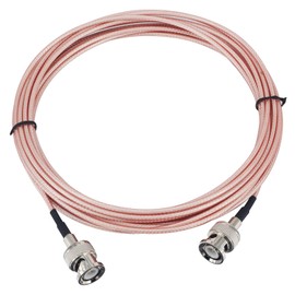 Boobrie 5M Coaxial Cable BNC Male to BNC Male 50Ω RG316 Cable 2.5D-2V Similar to BNC Plug 1 with BNC Connector Ends