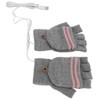 1Pair USB Heated Winter Gloves Mitten Knitting Hand Warmer Gloves