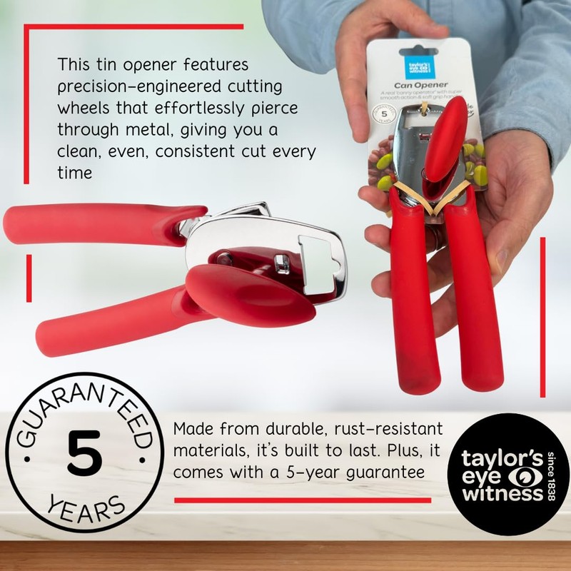 Superior Stainless Steel Can Opener - Durable, Easy to Use