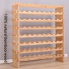 FDHUIJIA 72 Bottle Stackable Storage Modular Wine Rack Cabinet Bamboo