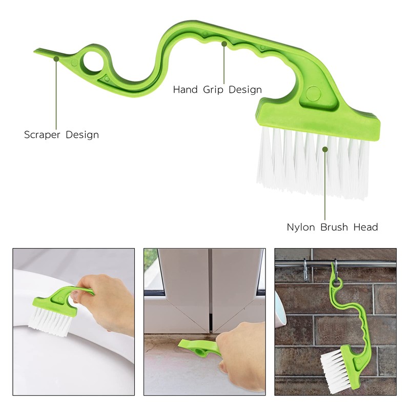 8 Pcs Hand-held Groove Gap Cleaning Tools - Door Window