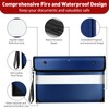 5200℉ Insulated Fireproof Money Bag for Cash,Water Fire Proof Document