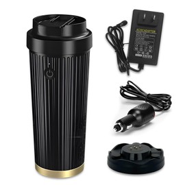 Yesinaly 2 in 1 Smart Car Cup Cooler and Heater, Keep Drink Cold or Hot Beverage Coffee Water and Milk Warmer & Cooling Cup with Lid for Office, Home, Travel and Car