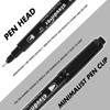 cloudriver Ultra Fine Permanent Markers, 60 Bulk Pack Twin Tip