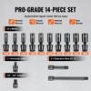 VEVOR 14PCS Universal Impact Socket Set - 3/8" Drive Deep
