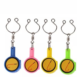 Fishing Knot Hook Tying Tool Safe Hooks Cover Storage Line Cutter Fishing Accessories Fish Gear Gifts for Men (PINK)