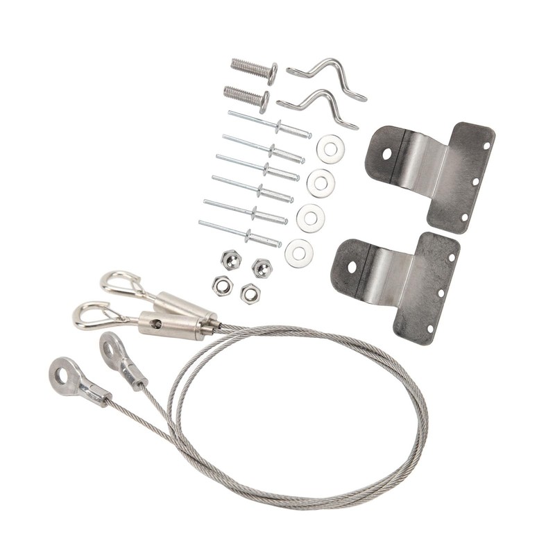 Hatch Door Lanyard Cable, 2 Rust Resistant Wire Rope Sling