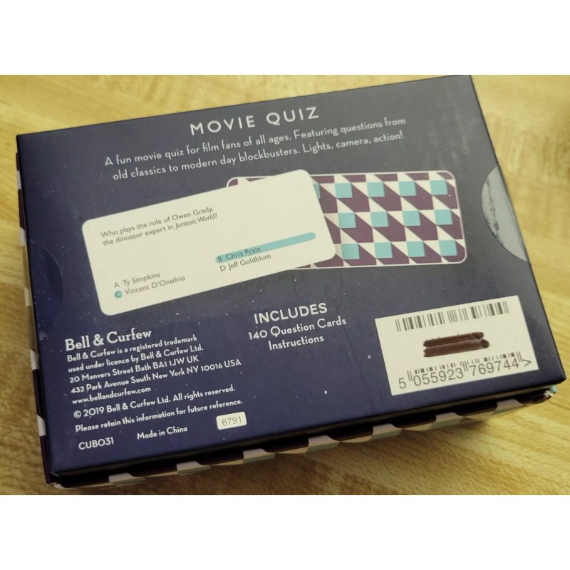GAME NIB Movie Trivia Game