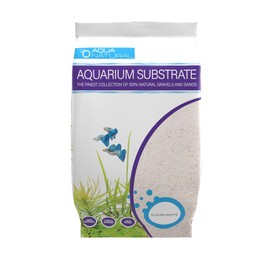 Aqua Natural Sugar White Sand 10lb Substrate for aquascaping, Aquariums, vivariums and terrariums
