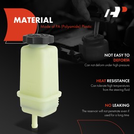 A-Premium Power Steering Reservoir with Cap Compatible with Jeep JL Series Wrangler 2018-2023, JT Series Gladiator 2020-2023