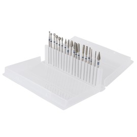 BIUDECO 18Pcs Nail Drill Bits Professional Stainless Steel Drill Heads for Manicure and Pedicure Compatible with Electric Nail File Machines for Home and Salon Use