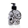 Accentra Skull Soap Dispenser with Liquid Soap - Black Chrome-Look