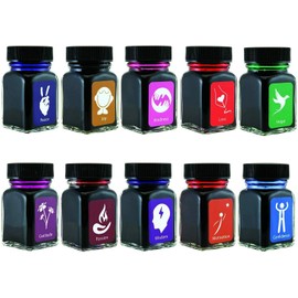 Monteverde MV12375 10 Piece Fountain Pen Ink Bottle Gift Set-Emotions Collection