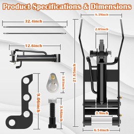 Hydraulic Thumb for Mini Excavators 0.8-3 Ton – Heavy-Duty Grab Clamp with 2x M14 Hoses & Screws – Includes L-Shaped Bracket & M14-M16 Adapters – Fits Most Small Diggers Under 2-3 Tons
