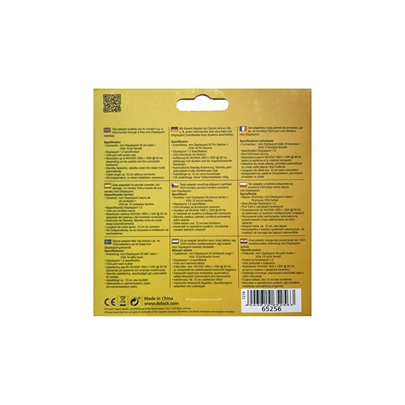 DeLOCK Adapter Mini DisplayPort (20-Pin)