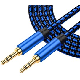 NC XQIN Aux Cord 3ft, 3.5mm Audio Cable Aux Cable for Car Nylon Braided Audio Cable 3.5mm Male to Male Compatible with Compatible with Headphone, Speaker, Phone, Surface Dock, Car Stereo & More