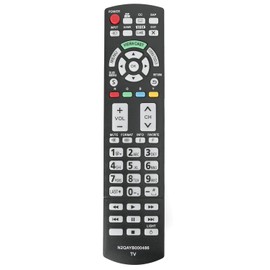 AIDITIYMI N2QAYB000486 Replacement Remote Fit for Panasonic TV TC-P42GT25 TC-P42G25 TC-P46G25 TC-46PGT24 TC-P50G20 TC-P50G25 TC-P50GT25 TC-P50VT20 TC-P50VT25 TC-P54G20 TC-P54G25 TC-P54VT25