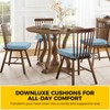 downluxe Indoor Chair Cushions for Dining Chairs, Soft and Comfortable