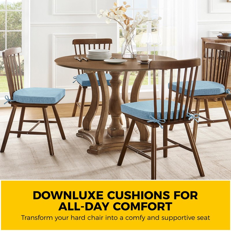 downluxe Indoor Chair Cushions for Dining Chairs, Soft and Comfortable