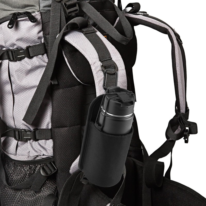 Xxerciz Water Bottle Holder for Backpack Shoulder Strap, Nylon Water