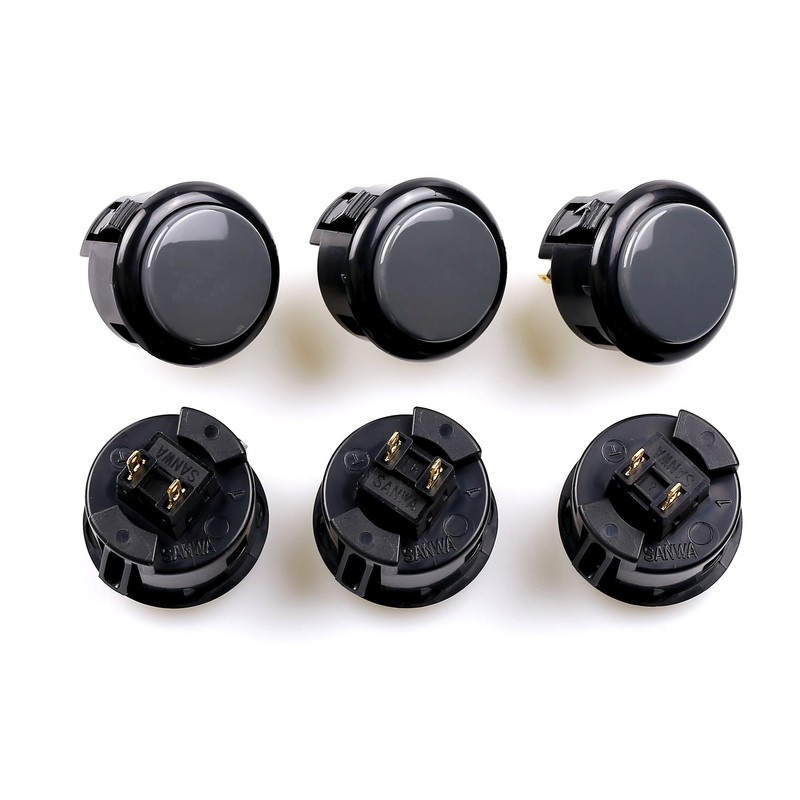 SANWA 6 pcs OBSF-30 Original Push Button 30mm - for