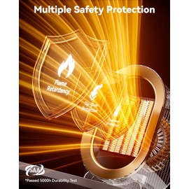 Space heater,Portable PTC Ceramic Space Heater for Indoor Use,Quiet Desk Heater for Office,Energy-Saving Bathroom Heater,Tipping and Overheating Protection,Suitable for Office,Bedroom (Frosted Gray)