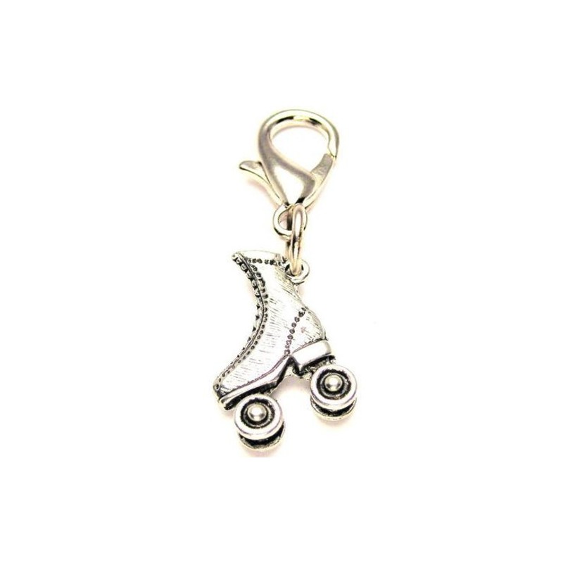 Roller Skate ChubbyChicoCharms Pewter Charm Zipper Pull