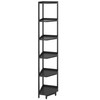 Hzuaneri Corner Shelf Stand, Corner Bookshelf, Storage Standing Shelf Unit