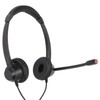 2.5mm Business Headset Binaural Corded Headset with HD Mic for