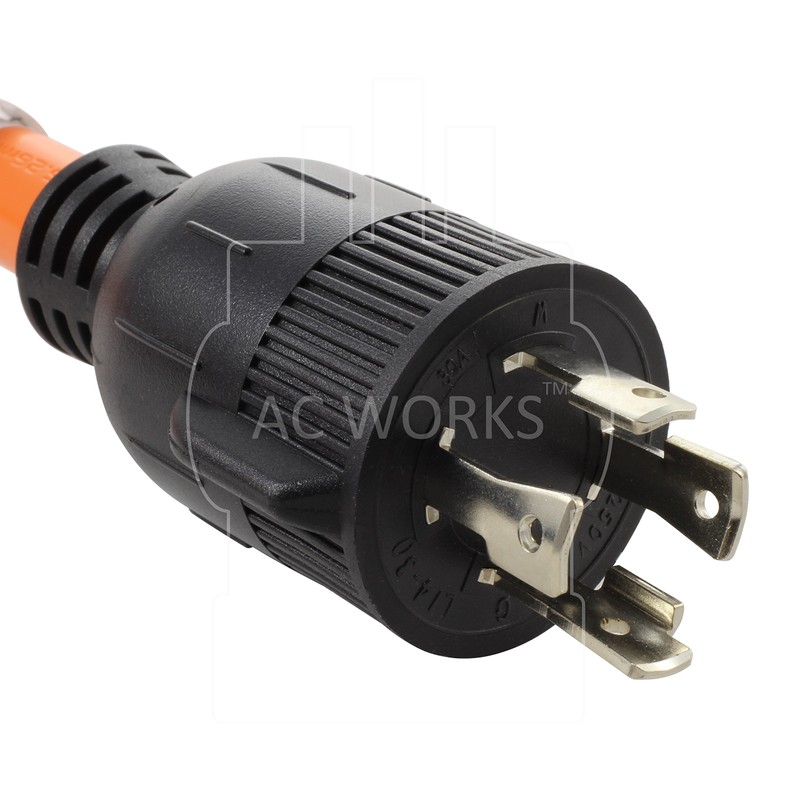 AC WORKS Generator to Transfer Switch 50Amp Inlet Box Adapter