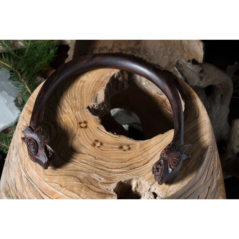 Windalf Celtic Torques Celtic Dogs Diameter 13.5 cm Wooden, Wood