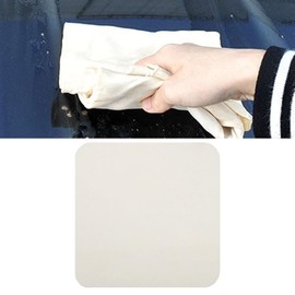 Chamois Cloth for Car, Natural Shammy Car Drying Towel, 19.68'' X 19.68''(2.7 sq ft) Real Leather Absorbent Washing Cloth Cleaning Towel Car Wipes, Chamois Car Wash Cloth Accessory(Square)