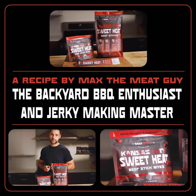 MaxJerky Kansas City Sweet Heat Beef Stick Bites - High