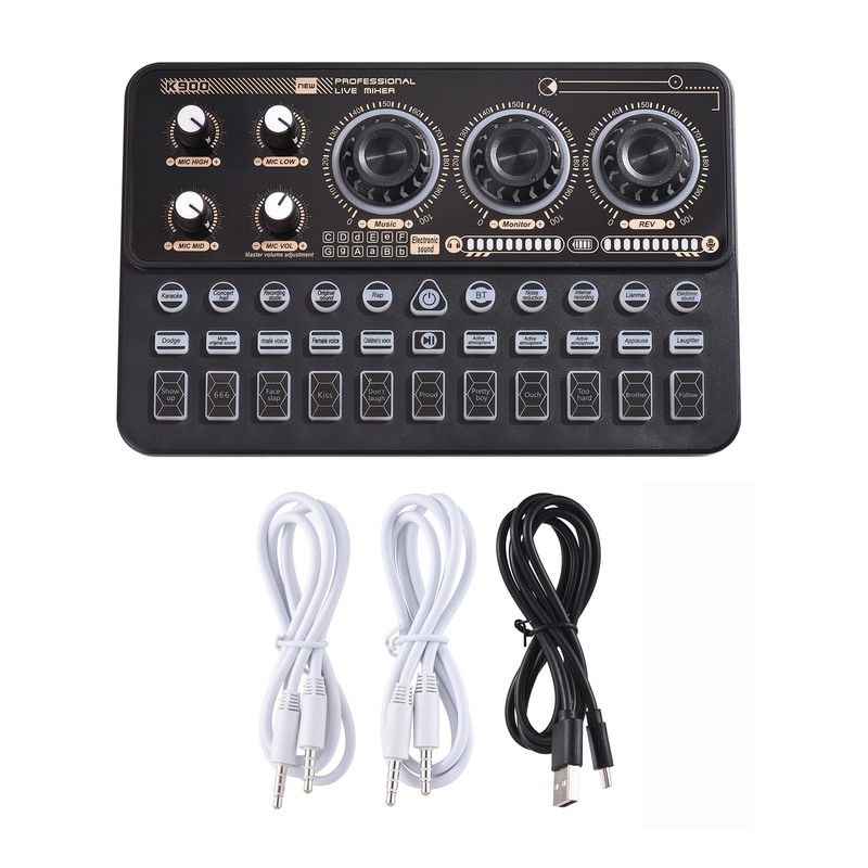 SK900 Multi-function Mixer Portable Digital Sound Card Kit Professional Live